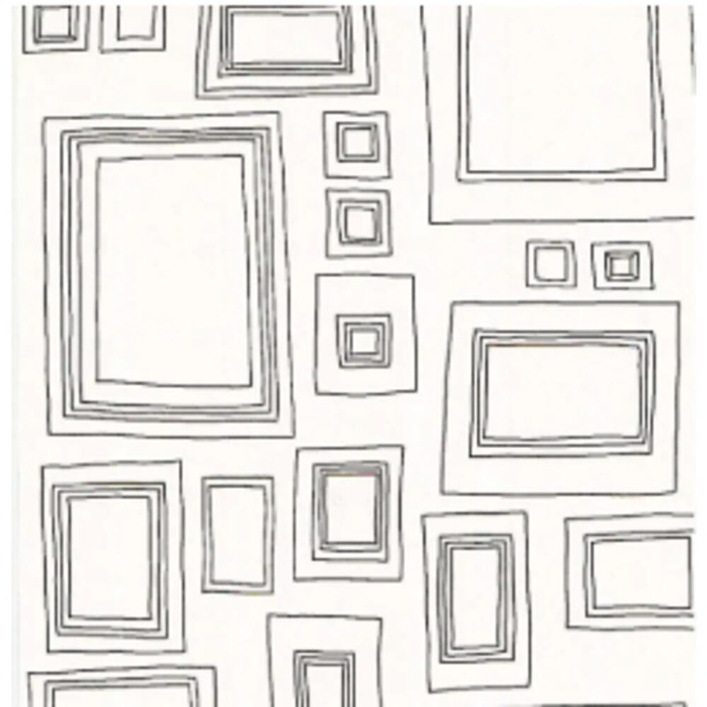 NEW Graham & Brown Taylor Wood 56-sq ft Black Paper Abstract Unpasted Wallpaper